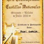 certificadode participacion Castillos Medivales