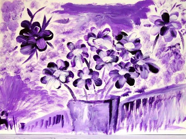 Pinceles en lilas