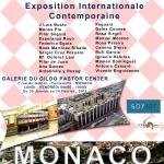 Cartel  artistas participantes Exposición en Monaco