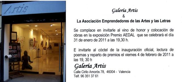 Exposición Galería Artis (Valencia)