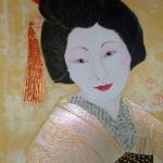 Geisha SAKURA "flor de cerezo" de mi serie japonismoさくら芸者私のジャポニスムシリーズ